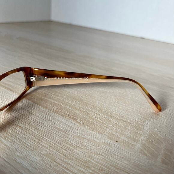 Prada VPR04H 78S-1O1 Eyeglasses Brown Caramel Frames 53-15-135 Made in Italy - Picture 6 of 8